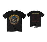 Guns N Roses - T-Shirt # XXL Unisex Black # Skull Circle [Import]