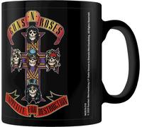 Guns N Roses - Tasse à café "Appetite Cross" PM3821 (Taille unique) (Noir/Rouge)