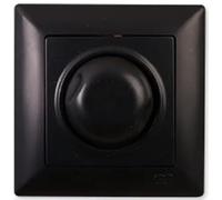 Gunsan Visage Variateur d'intensité 1000 W/VA avec cadre encastré Noir Régulateur de luminosité 32 A