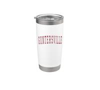Guntersville Alabama Souvenir College Style Red Text Gobelet isotherme en acier inoxydable double paroi