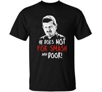 Gunther Steiner, he Does Not FOK Smash My Door Black and White and Other(Large)