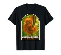 Gunung Leuser Orang-outan Retro Indonésie Jungle Art T-Shirt