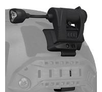 Gunyoo Lampes de Casque Tactiques 4 Modes Vert/Rouge/Blanc/IR Lampe de Travail LED avec Support de Lampe de Casque Lampes de signalisation de Survie Pliables (Noir)
