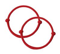 Guo Bracelet lumineux Kabbale 2 Ü - Rouge, 14 cm, Cordon en coton rouge