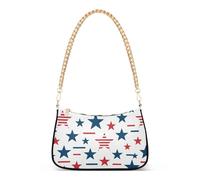 GuoChe 4th_july_stars_minimaliste_pattern Trendy Chain Crossbody Shoulder Womens Handbags Essentials for Women