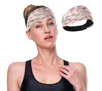 GuoChe Bandeau camouflage extra large antidérapant pour femme, bandeau extensible pour football, randonnée, lavage du visage