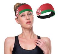 GuoChe Bandeau élastique antidérapant avec drapeau national de la Biélorussie pour les entraînements, usage quotidien, cyclisme
