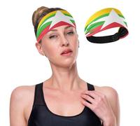 GuoChe Bandeau élastique avec drapeau national de la Birmanie pour femme, pour la course, le yoga, la gym, les sports athlétiques