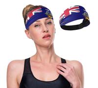 GuoChe Bandeaux d'entraînement rafraîchissants avec drapeau de la Géorgie du Sud et des îles Sandwich du Sud pour femme - Élastiques pour la fabrication
