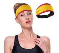 GuoChe Bandeaux élastiques antidérapants pour femmes, motif drapeau de l'Espagne, idéal pour l'entraînement, le sport, le tennis, le cyclisme