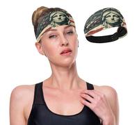 GuoChe Bandeaux rafraîchissants pour femme avec drapeau des présidents des États-Unis et Lady Liberty pour femme - Tendance et extensible - Pour basket-ball, yoga, entraînement quotidien