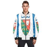 GuoChe Blouson bomber coupe-vent pour homme Taille S, Drapeau des Territoires du Nord-Ouest, XX-Large