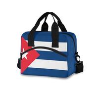 GuoChe Boîte à déjeuner pour adulte avec bandoulière Motif drapeau de Cuba
