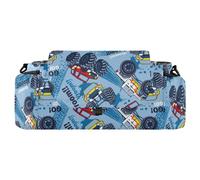 GuoChe Bolsa Para Carreola Organiseur de couches avec bandoulière antidérapante et poussette Motif Monster Cars Bleu, Marque de pneu Blue Monster Cars