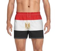 GuoChe Boxer pour homme en tissu extensible respirant classique, Drapeau de l'Egypte, XL