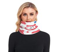 GuoChe Cache-cou d'hiver en polaire pour homme et femme thermique épais doublé en polaire chaude pour temps froid 4 juillet Jour de l'indépendance sur le thème des États-Unis
