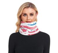 GuoChe Cache-cou pour homme et femme - Doux - Épais - Chaud - Doublure en polaire - Pour temps froid - Sports de plein air - 4 juillet - Jour de l'indépendance sur le thème des États-Unis
