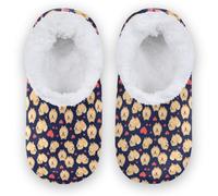 GuoChe Chaussons pour enfants garçons filles maison chaussons chaussettes | Chien propriétaire d'intérieur chaud et doux de Poméranie