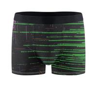 GuoChe Console Code Storm Background Boxer de course pour homme Compression Interiores Para Hombres, Console, code tempête, arrière-plan, Large
