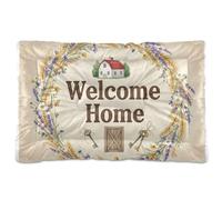 GuoChe Country Welcome Home Tapis de couchage lavable doux et confortable avec dessous antidérapant pour chiens de petite, moyenne et grande taille, 91,4 x 61 cm