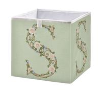 GuoChe Cube de rangement pliable en tissu pour étagères - Lettre S - Art