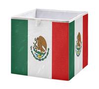 GuoChe Cubes de rangement pliables pour étagère de bureau, décoration de vêtements, drapeau mexicain