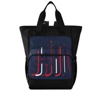 GuoChe Dobby Sac à dos à langer en nylon multi-poches pour maman | Drapeau vintage hockey 4ème mi-été hommes garçons USA