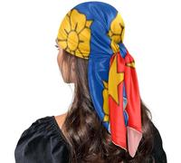 GuoChe Écharpe en soie châles et châles essentiels de soirée pour le cou bufanda elegante para mujer, Drapeau du Manitoba, One Size