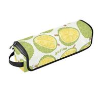 GuoChe Étui de voyage 2 en 1 pour fer à friser et tapis résistant à la chaleur, étui de transport double couche pour fers plats, lisseurs, fers à friser, Durian vert frais