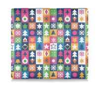 GuoChe Étui en cuir de qualité supérieure pour homme et femme - Accessoires de comparaison pour voiture, camion, moto, remorque ou bateau - Icône de Noël colorée