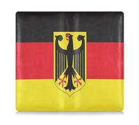GuoChe Étui portefeuille en cuir synthétique pour homme et femme avec porte-cartes pour carte d'identité, document essentiel pour permis de conduire, drapeau de l'Allemagne en soie