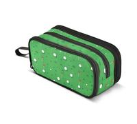 GuoChe Grande trousse à crayons en nylon vert golf grande capacité pour enfants papeterie pour enseignant primaire