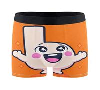 GuoChe Happy Cartoon Letter L Art Mens Boxer Shorts Running Sous-vêtements pour Hommes Sous-vêtements Interiores Para Hombres, Lettre L de dessin animé heureux, XX-Large