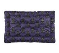 GuoChe Haunted House Building Lit lavable pour chien et chat avec fond antidérapant doux et confortable pour chiens de taille moyenne/grande 91,4 x 61 cm