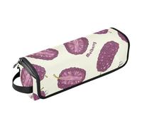 GuoChe Hot Hair Tools Sac de voyage et tapis résistant à la chaleur avec fermeture éclair anti-poussière Sac de voyage pour fer à friser fer à lisser sèche-cheveux plat, violet riche mûrier