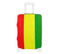 GuoChe Housse de bagage S-XL pour bagages de 45,7 à 81,3 cm, élastique et extensible, résistante aux rayures, housse de bagage de voyage, Drapeau national de la Guinée, M 22-24 in, Vintage