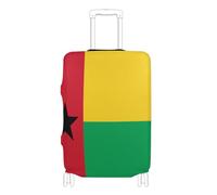 GuoChe Housse de bagage S-XL pour bagages de 45,7 à 81,3 cm, élastique et extensible, résistante aux rayures, housse de bagage de voyage, Drapeau national de la Guinée-Bissau, M 22-24 in, Vintage