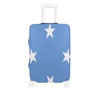 GuoChe Housse de bagage S-XL pour bagages de 45,7 à 81,3 cm, élastique et extensible, résistante aux rayures, housse de bagage de voyage, Drapeau national des États fédérés de, M 22-24 in, Vintage