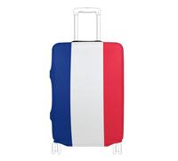 GuoChe Housse de valise pour valises de 45,7 à 50,8 cm, 56,8 à 61,1 cm, 71,1 cm, 73,1 cm, 81,3 cm, fermeture éclair latérale dissimulée, housse de bagage de voyage, Drapeau de la Réunion, S 18-20 in