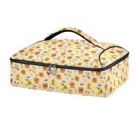 GuoChe Lasagna Lugger Sac fourre-tout en polyester et feuille d'aluminium de qualité alimentaire pour ustensiles et serviettes de table pour fêtes et barbecue Facile à nettoyer (nettoyage des poteaux