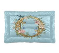 GuoChe Lettre O Art - Coussin lavable antidérapant doux et confortable pour chiens de taille moyenne/grande - 91,4 x 61 cm - Bleu