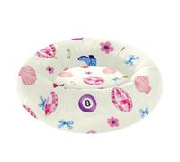 GuoChe Lits pour chat aquarelle rétro cowboy disco | Panier en forme de donut pour chaton de taille moyenne