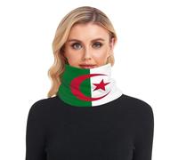 GuoChe Masque facial pour homme et femme - Doux - Épais - Doublure en polaire chaude - Pour temps froid - République démocratique - Drapeau de l'Algérie