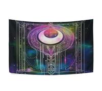 GuoChe Moon Tarot_3 Tapisserie murale à suspendre pour chambre à coucher 152,4 x 101,6 cm