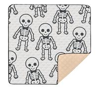 GuoChe Motif squelette simple imprimé Halloween mignon pliable pour sol imperméable sur le ventre tapis d'activité pour