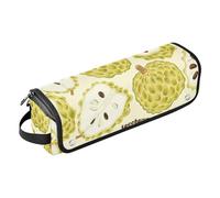 GuoChe Organiseur 2 en 1 pour outils capillaires et tapis résistant à la chaleur avec fermeture éclair double couche pour fer plat, outils chauds et accessoires de soins capillaires, pommes en sucre