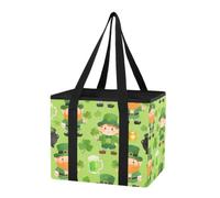 GuoChe Organiseur de coffre de voiture - Sacs de courses pour courses - Sacs fourre-tout robustes pliables avec fond rigide et longues poignées pour voiture et camion