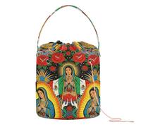 GuoChe Our Lady De Guadalupe Sac de voyage pour crochet Motif drapeau mexicain Vierge Marie