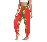 GuoChe Pantalon de jogging pour femme, drapeau du Portugal, élastique, vêtements de sport, gym, yoga, S, Drapeau Portugal, Taille M