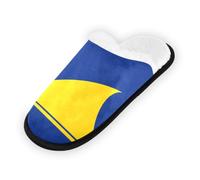 GuoChe Pantoufles souples antidérapantes pour intérieur - Pour chambre à coucher, hôtel, voyage, spa, drapeau des Tokelau, Drapeau des Tokélaou, Large